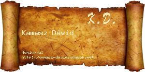 Kamasz Dávid névjegykártya